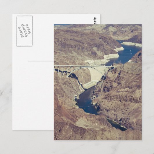 Hoover Dam Aerial Briefkaart (Voorkant / Achterkant)
