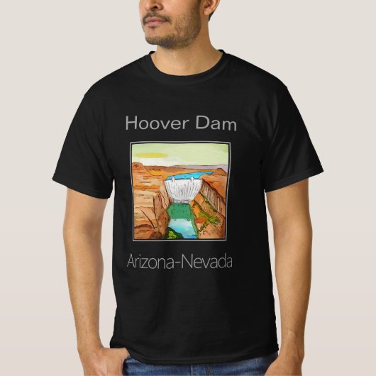 Hoover Dam, Arizona-Nevada T-shirt (Voorkant)