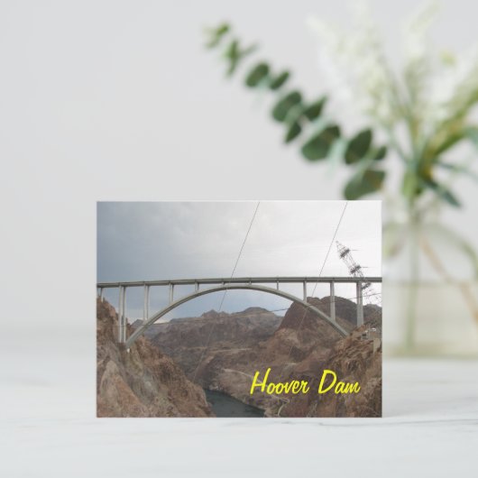 Hoover Dam Bridge Briefkaart (Staand voorkant)