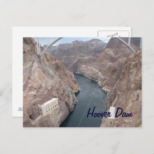 Hoover Dam Bridge Briefkaart (Voorkant / Achterkant)
