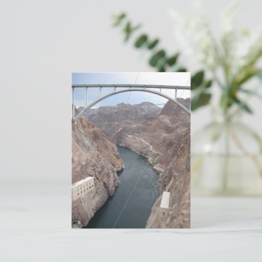 Hoover Dam Bridge Briefkaart (Staand voorkant)