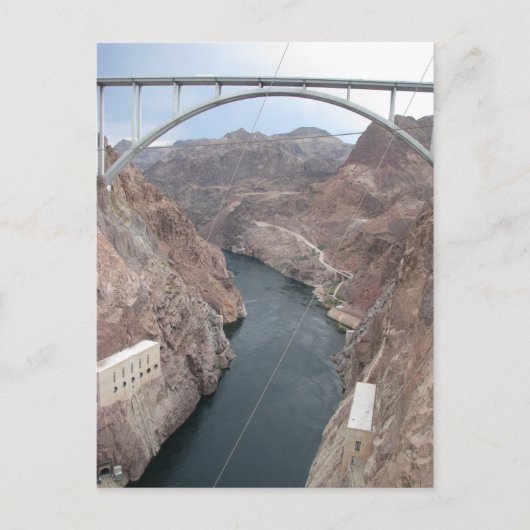 Hoover Dam Bridge Briefkaart (Voorkant)