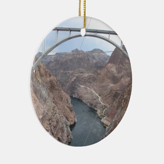 Hoover Dam Bridge Keramisch Ornament (Rechts)