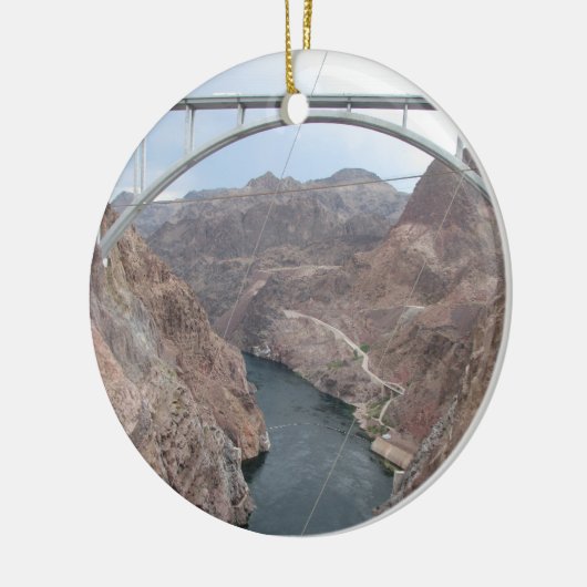 Hoover Dam Bridge Keramisch Ornament (Links)