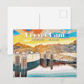 Hoover Dam Briefkaart (Voorkant / Achterkant)