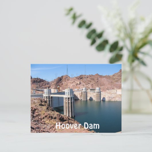 Hoover Dam Briefkaart (Staand voorkant)
