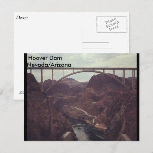 Hoover Dam Briefkaart (Voorkant / Achterkant)
