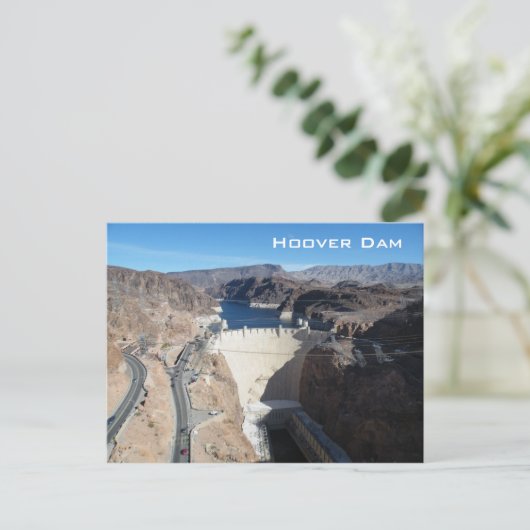 Hoover Dam Briefkaart (Staand voorkant)