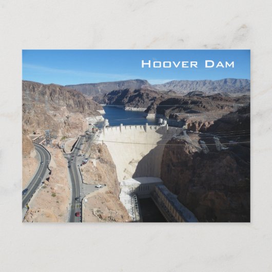 Hoover Dam Briefkaart (Voorkant)