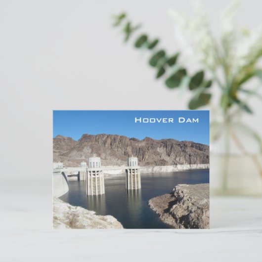 Hoover Dam Briefkaart (Staand voorkant)