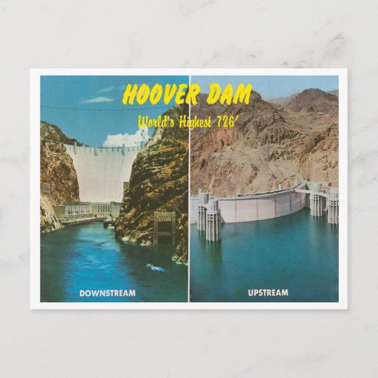 -Hoover-dam Briefkaart (Voorkant)