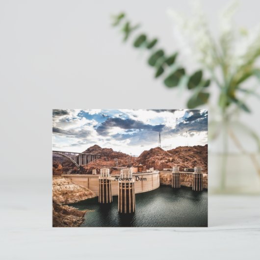 Hoover Dam Briefkaart (Staand voorkant)