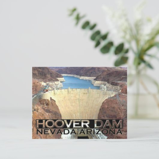 Hoover Dam Briefkaart (Staand voorkant)