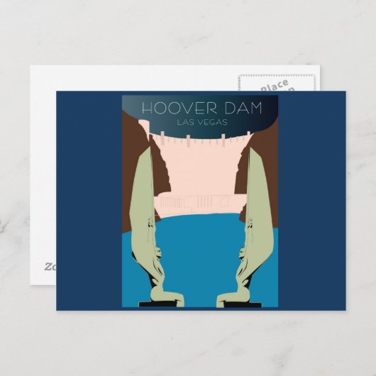 Hoover Dam Briefkaart (Voorkant / Achterkant)