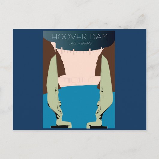 Hoover Dam Briefkaart (Voorkant)