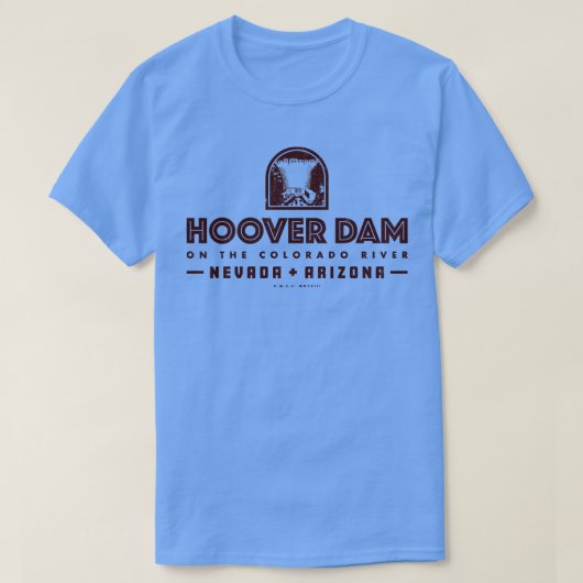 Hoover Dam Brown T-shirt (Design voorkant)