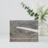 Hoover Dam Bypass Bridge-bouw Briefkaart (Staand voorkant)