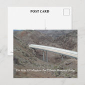Hoover Dam Bypass Bridge-bouw Briefkaart (Voorkant / Achterkant)