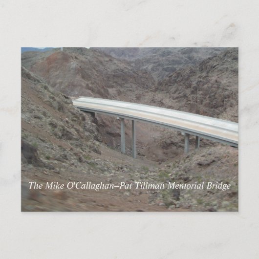 Hoover Dam Bypass Bridge-bouw Briefkaart (Voorkant)