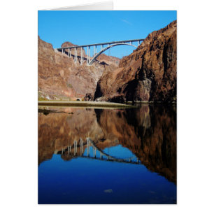 Hoover Dam Bypass Memorial Bridge Verticale Kaart