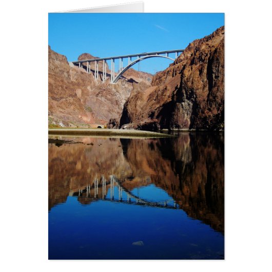 Hoover Dam Bypass Memorial Bridge Verticale Kaart (Voorkant)