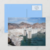 Hoover Dam en Bypass1931-2010 Briefkaart (Voorkant / Achterkant)