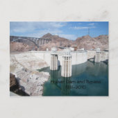 Hoover Dam en Bypass1931-2010 Briefkaart (Voorkant)