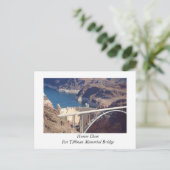 Hoover Dam en de Colorado Briefkaart (Staand voorkant)