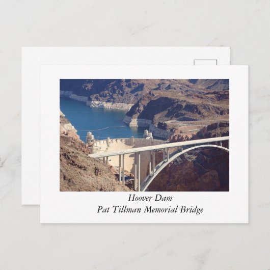 Hoover Dam en de Colorado Briefkaart (Voorkant / Achterkant)