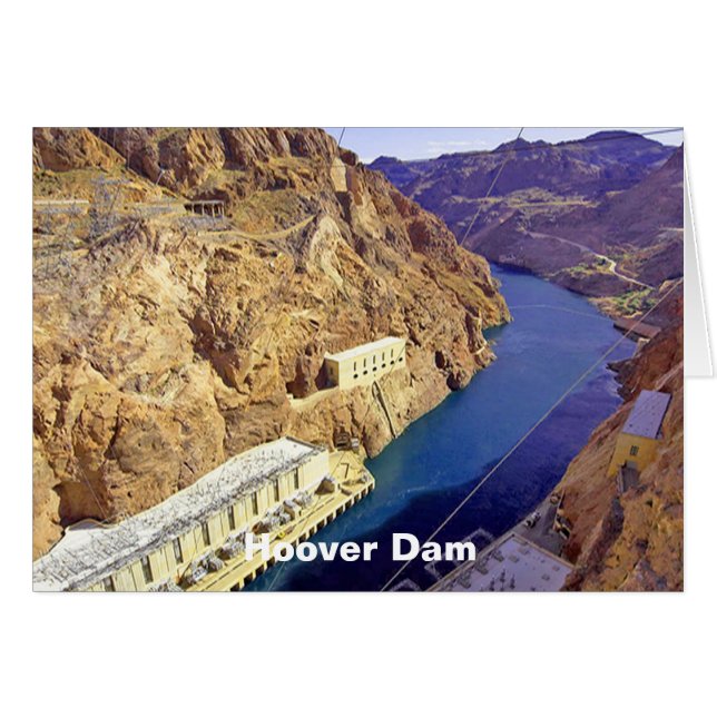 Hoover Dam in Arizona (Voorkant Horizontaal)