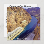 Hoover Dam in Arizona Kaart (Voorkant / Achterkant)