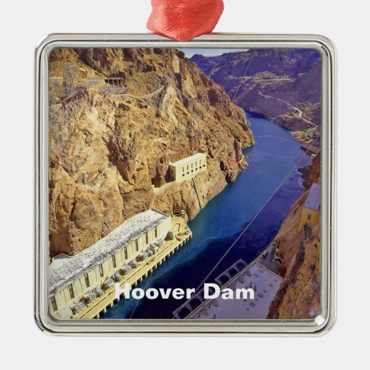 Hoover Dam in Arizona Metalen Ornament (Voorkant)