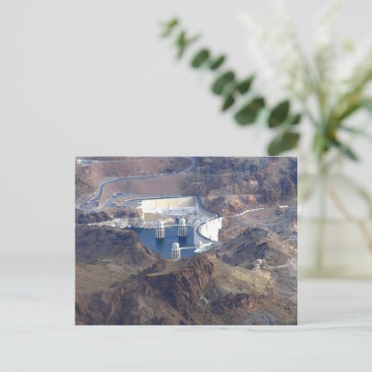Hoover Dam Luchtfoto Briefkaarten (Staand voorkant)