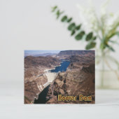 Hoover-dam - luchtuitzicht briefkaart (Staand voorkant)