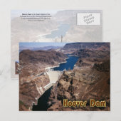 Hoover-dam - luchtuitzicht briefkaart (Voorkant / Achterkant)