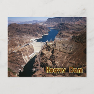 Hoover-dam - luchtuitzicht briefkaart