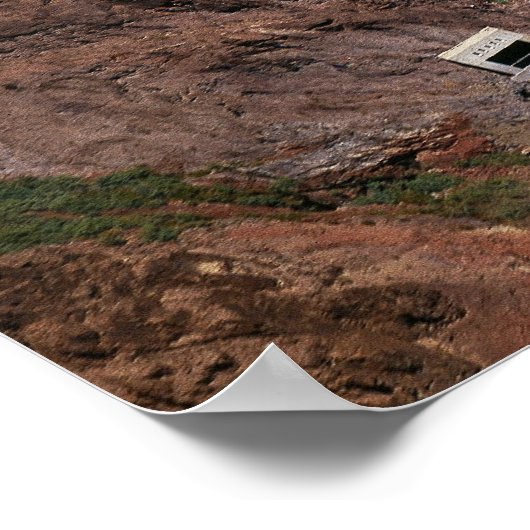 Hoover-dam - luchtuitzicht poster (Hoek)