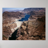 Hoover-dam - luchtuitzicht poster (Voorkant)
