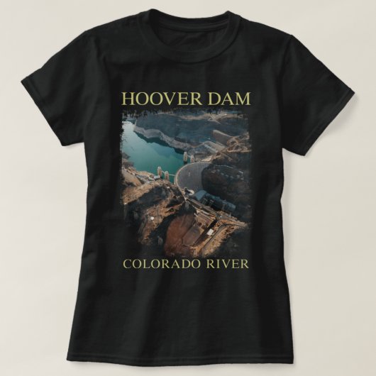 Hoover Dam Nevada Arizona Colorado River Engineeri T-shirt (Design voorkant)