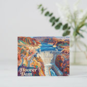 Hoover Dam Nevada Briefkaart (Staand voorkant)