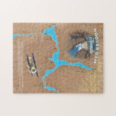 Hoover Dam Nevada-kaart Legpuzzel (Horizontaal)