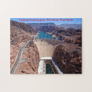 Hoover Dam Nevada. Kerstgroeten Legpuzzel