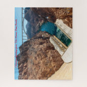 Hoover Dam Nevada. Kerstgroeten Legpuzzel (Verticaal)