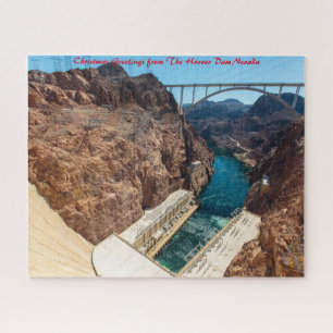 Hoover Dam Nevada. Kerstgroeten Legpuzzel