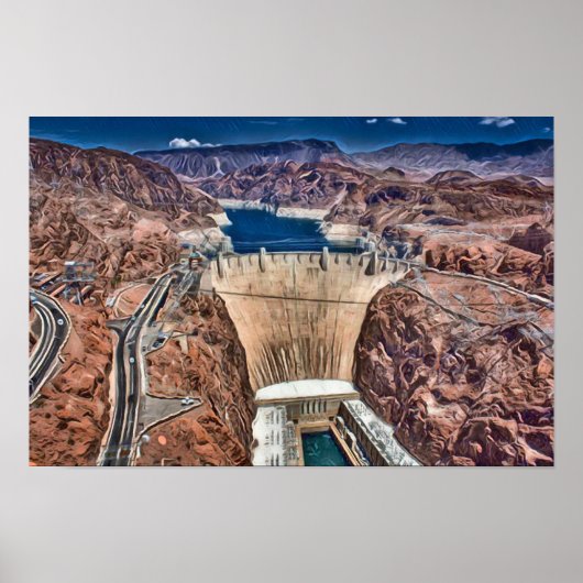 Hoover Dam, Nevada Poster (Voorkant)