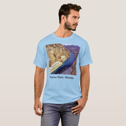 Hoover Dam Nevada State Unisex T-shirt (Voorkant volledig)