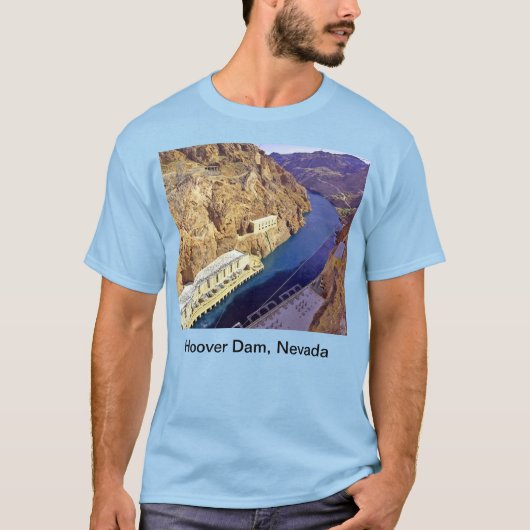 Hoover Dam Nevada State Unisex T-shirt (Voorkant)