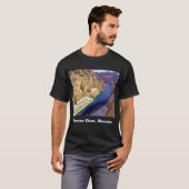 Hoover Dam Nevada Unisex Donker T-shirt (Voorkant volledig)