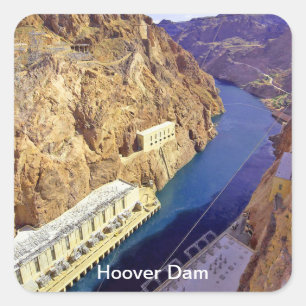 Hoover Dam, Nevada Vierkante Sticker