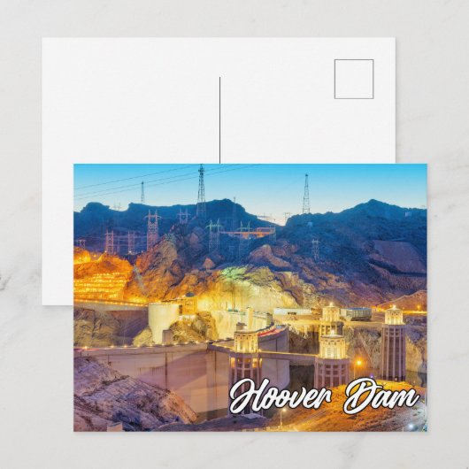 Hoover Dam, Nevada, VS Briefkaart (Voorkant / Achterkant)
